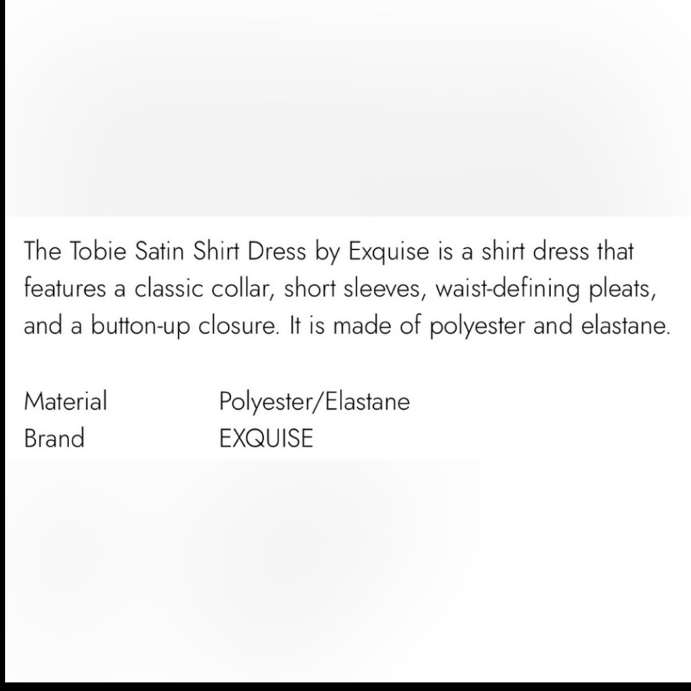 Anthropologie X Exquise Tobie Satin Shirt Dress Size Small NWT - Picture 5 of 13